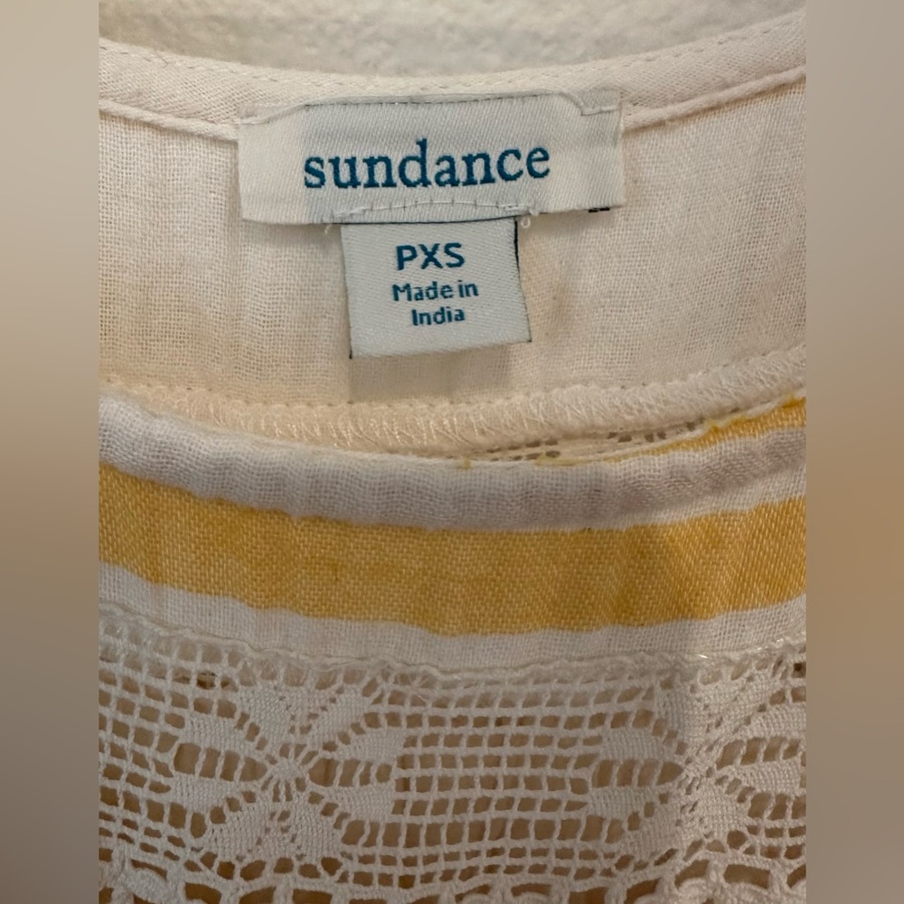 Sundance Yellow and Cream Lace Dress - Picture 3 of 3